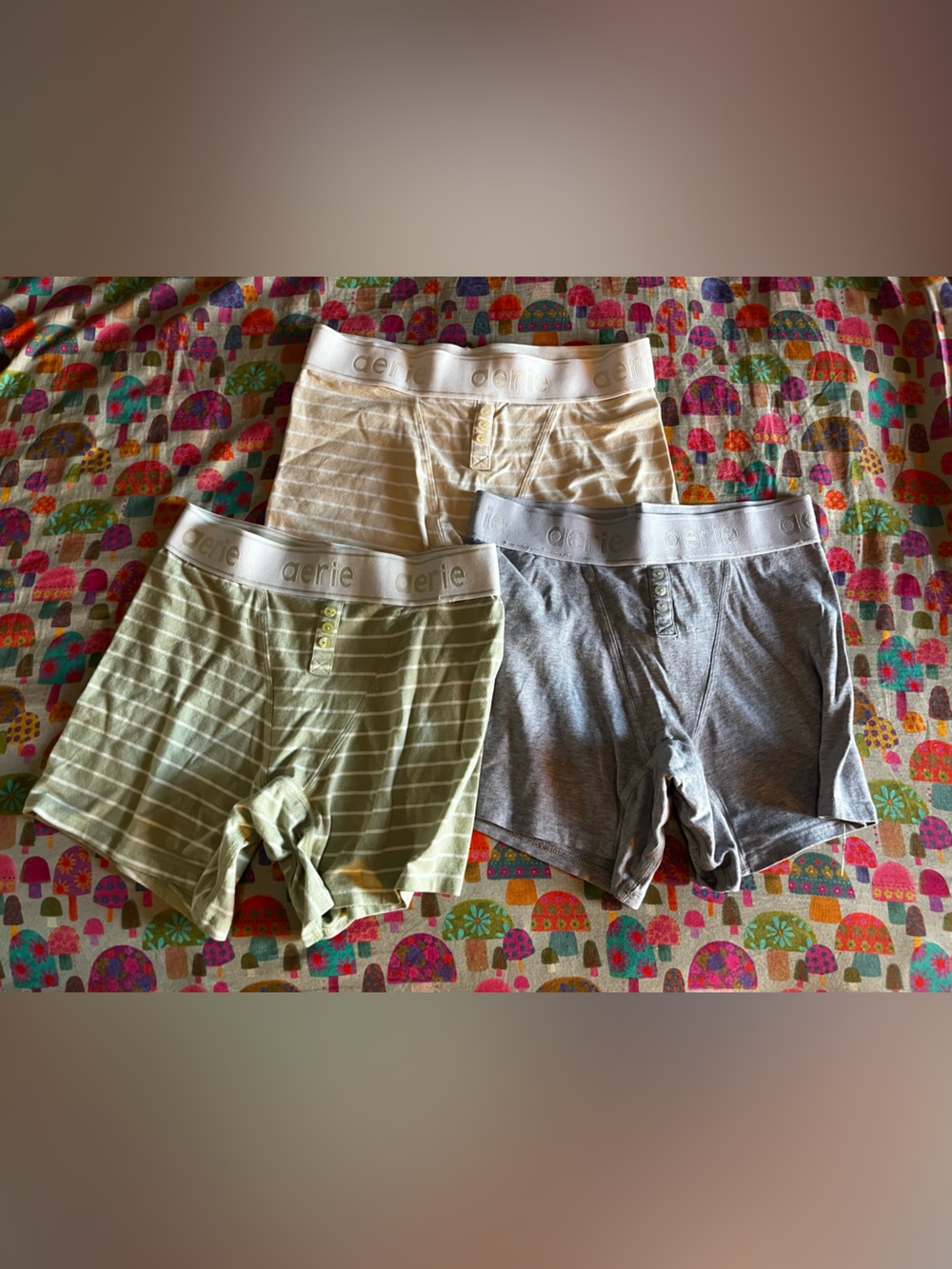 Aerie Superchill Cotton High Waisted Logo Boyshort Underwear bundle